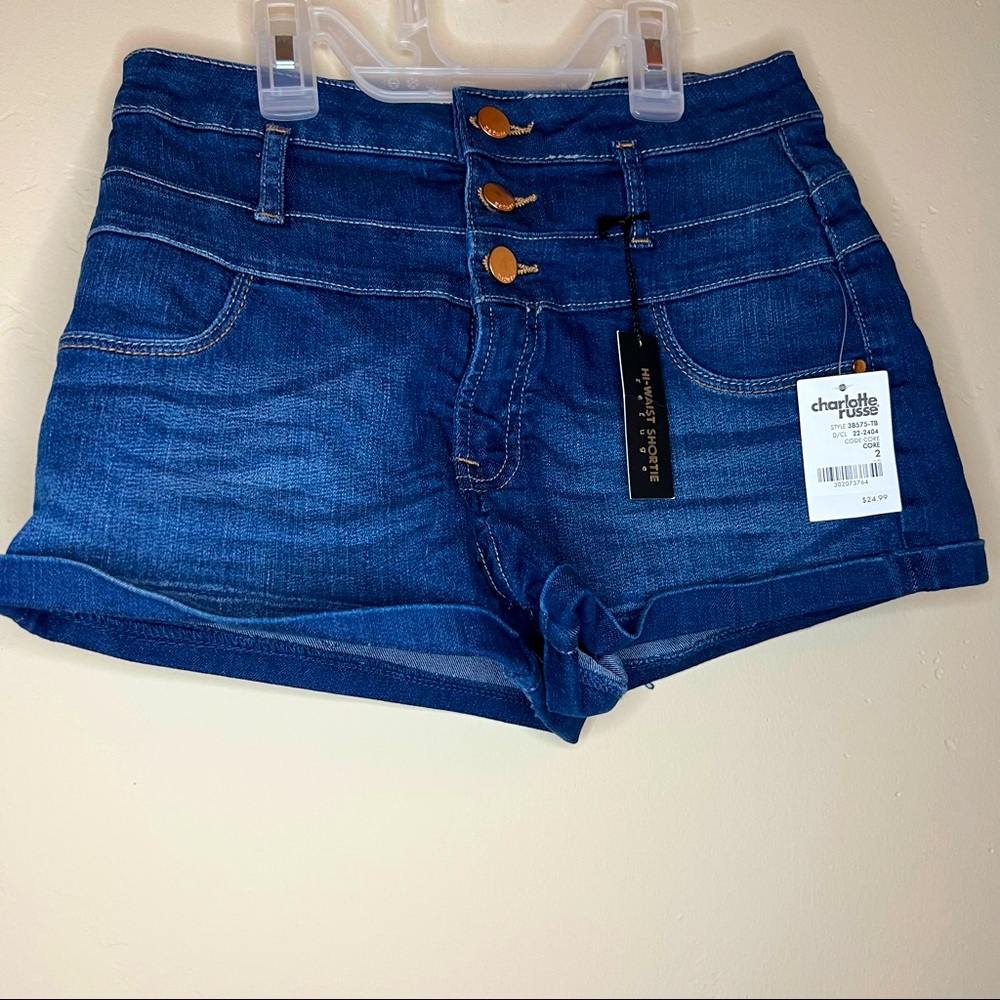 Charlotte Russe Hi Waisted Shortie